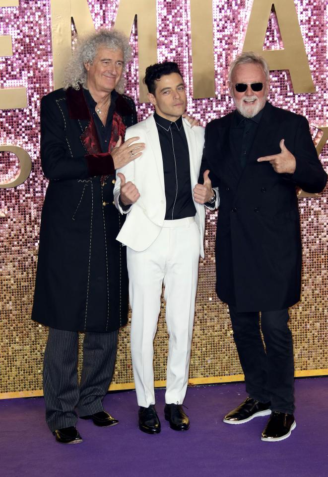  Rami Malek, pictured with Brian May and Roger Taylor, is the clear star of the film