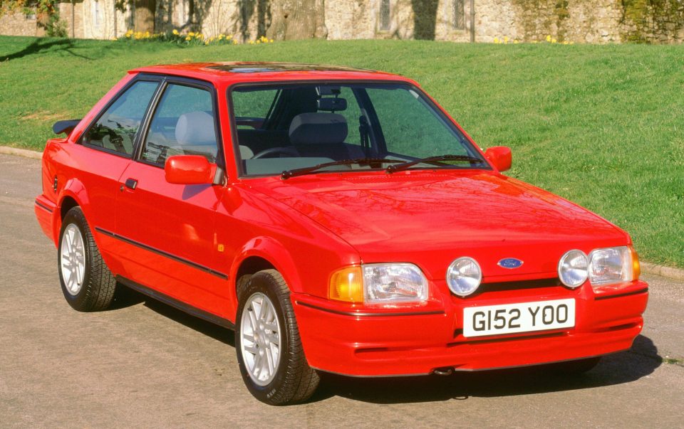  A lad's classic Ford Escort XR3i