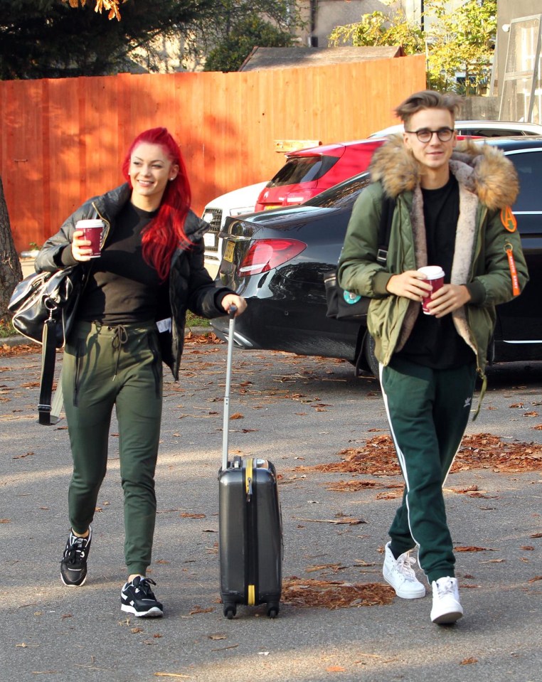 Joe and Dianne stopped for coffee on their way to rehearsals