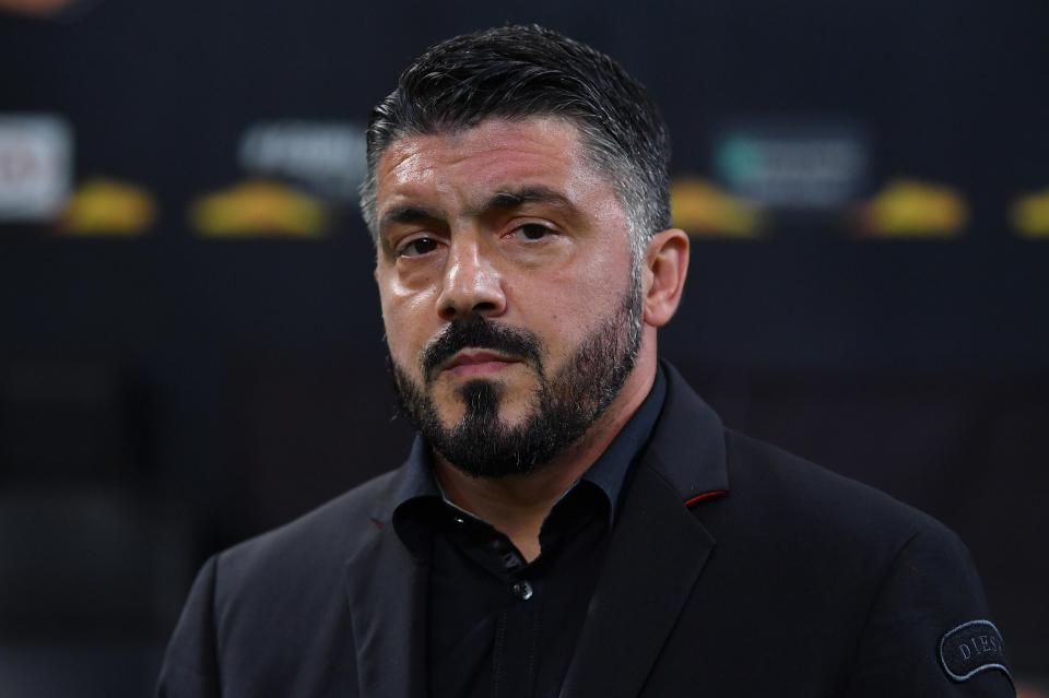  Milan boss Gennaro Gattuso is under pressure with the club sitting 12th in the tbale