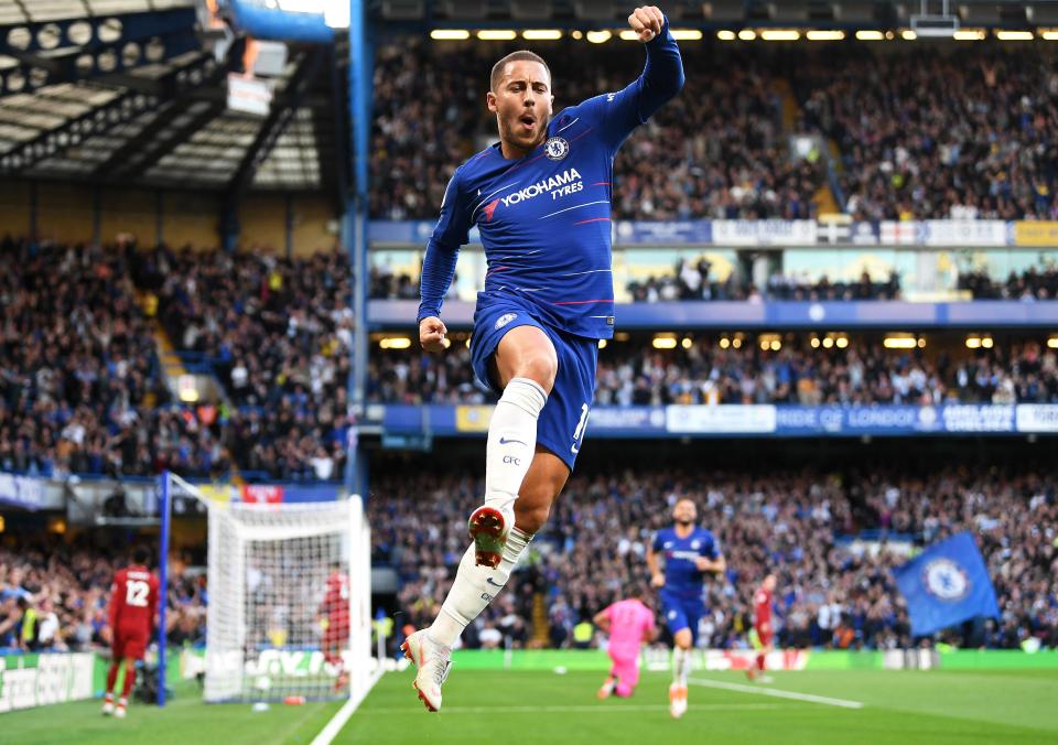  Hazard has enjoyed an incredible start to the season - he already has eight goals in just 11 matches