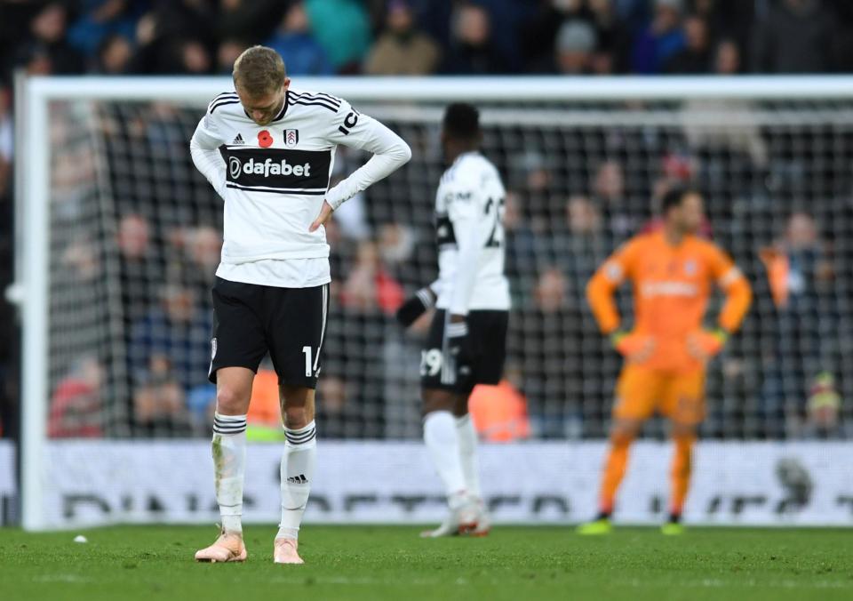  Fulham slumped to their fourth defeat in five Premier League games