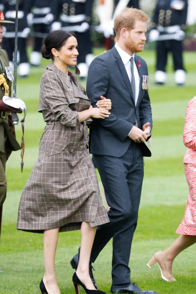  The parents to be looked as loved up as ever on their first day in New Zealand