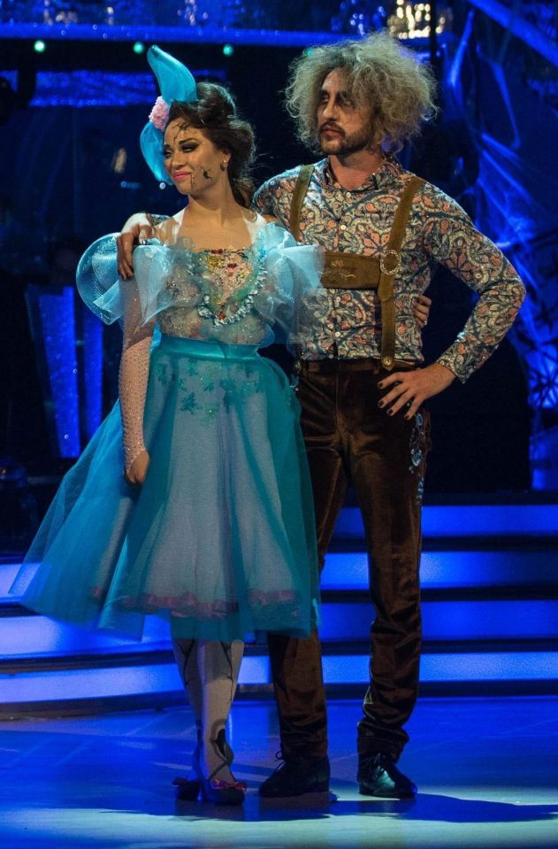  Seann and Katya look glum as they lose their Strictly dance-off