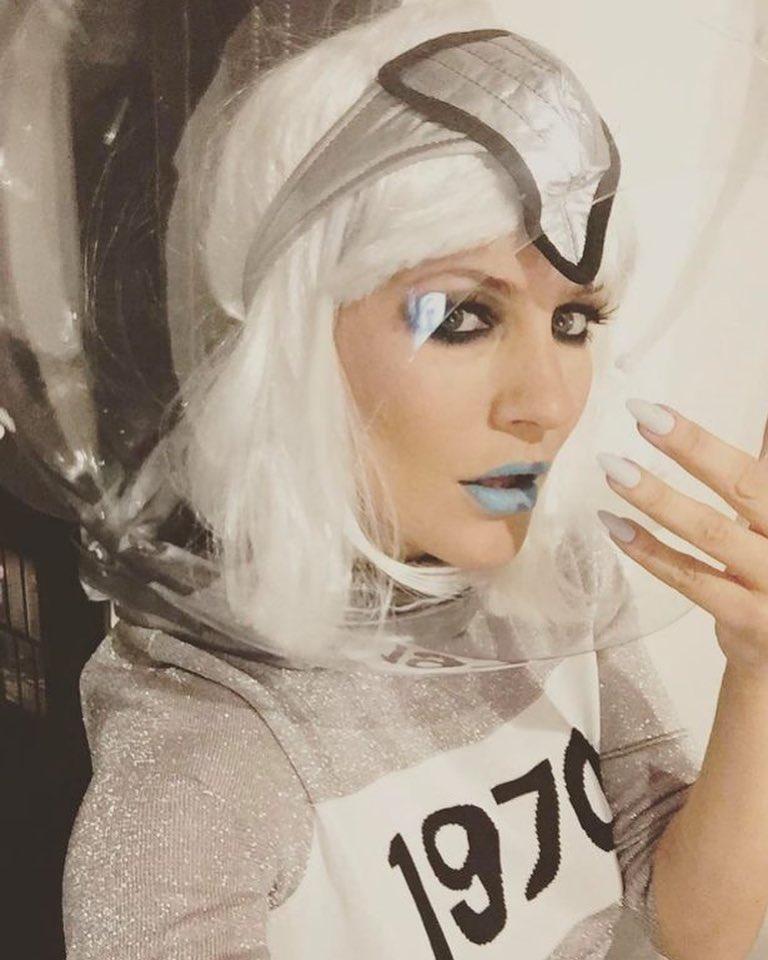  No one quite pulls off blue lipstick like Caroline Flack