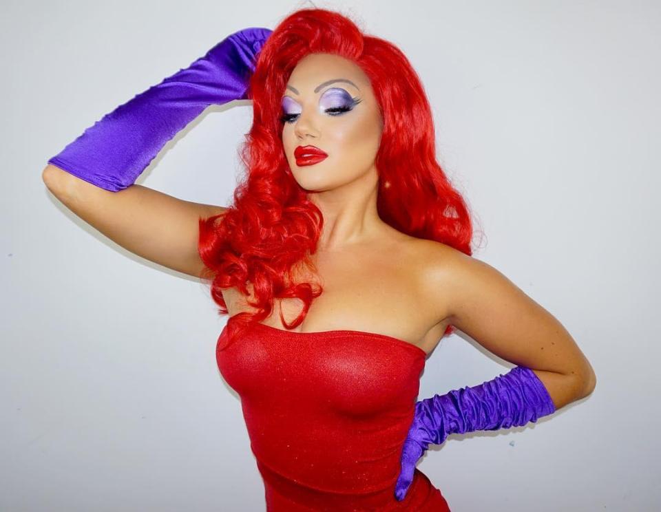  Love Islands Alexandra Cane looks unrecognisable as Jessica Rabbit