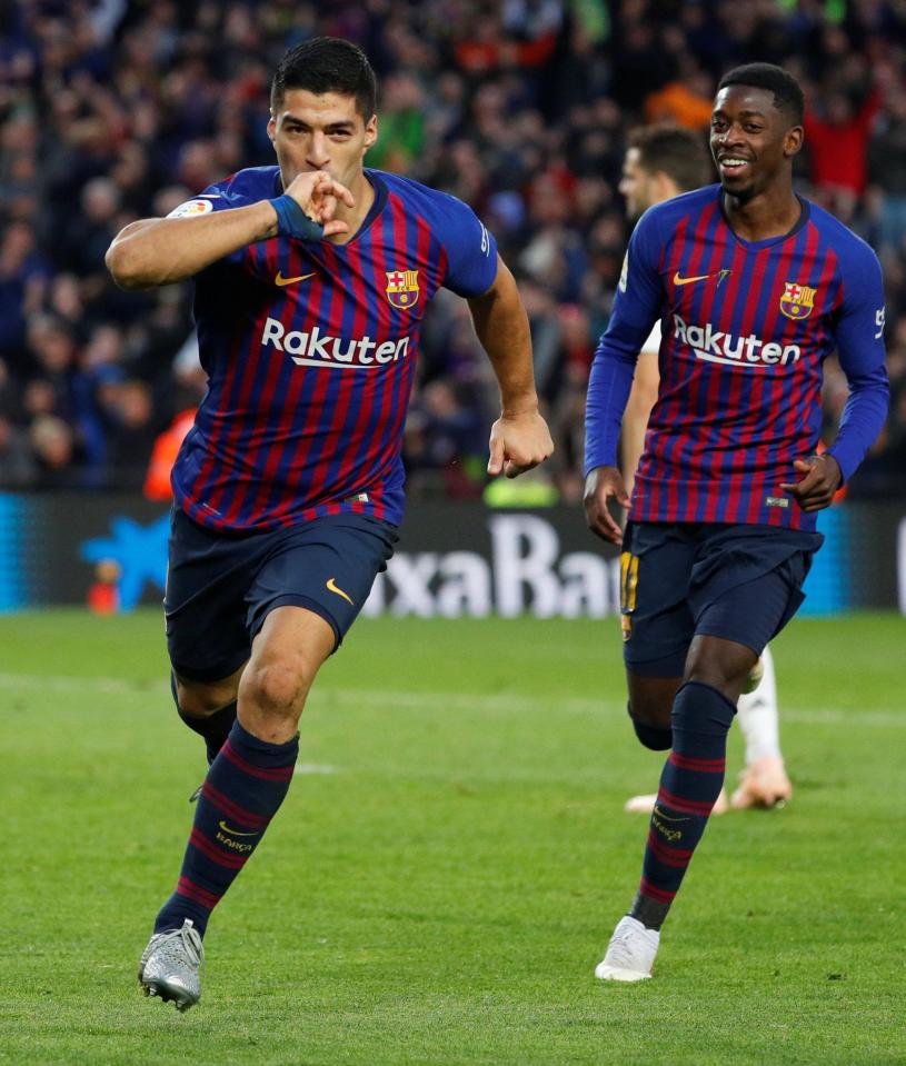  Dembele started last weekend's El Clasico on the bench but replaced Philippe Coutinho with quarter of an hour left