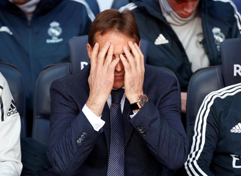  Julen Lopetegui was only hired by Real Madrid earlier this summer