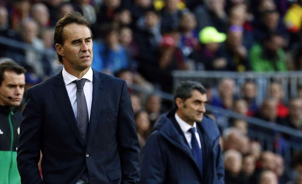  Julen Lopetegui has been sacked after Sunday's 5-1 El Clasico defeat