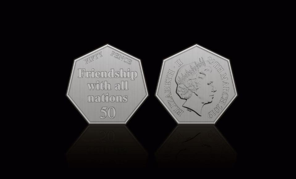  Plans have been unveiled for a new 50p coin to mark Brexit, it will become available on the day Britain leaves the EU