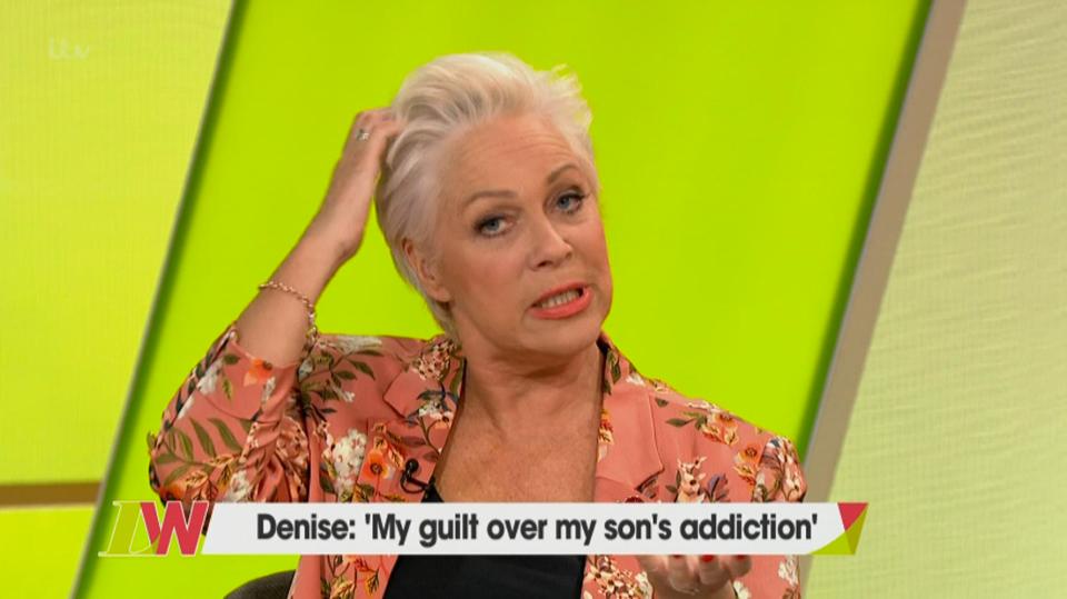  Denise Welch emotionally discussed her son Matty's drug addiction on Loose Women today