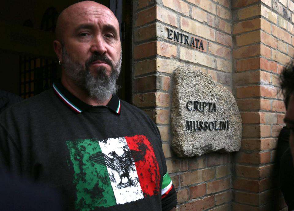  Many supporters had made their way to the birthplace of Mussolini