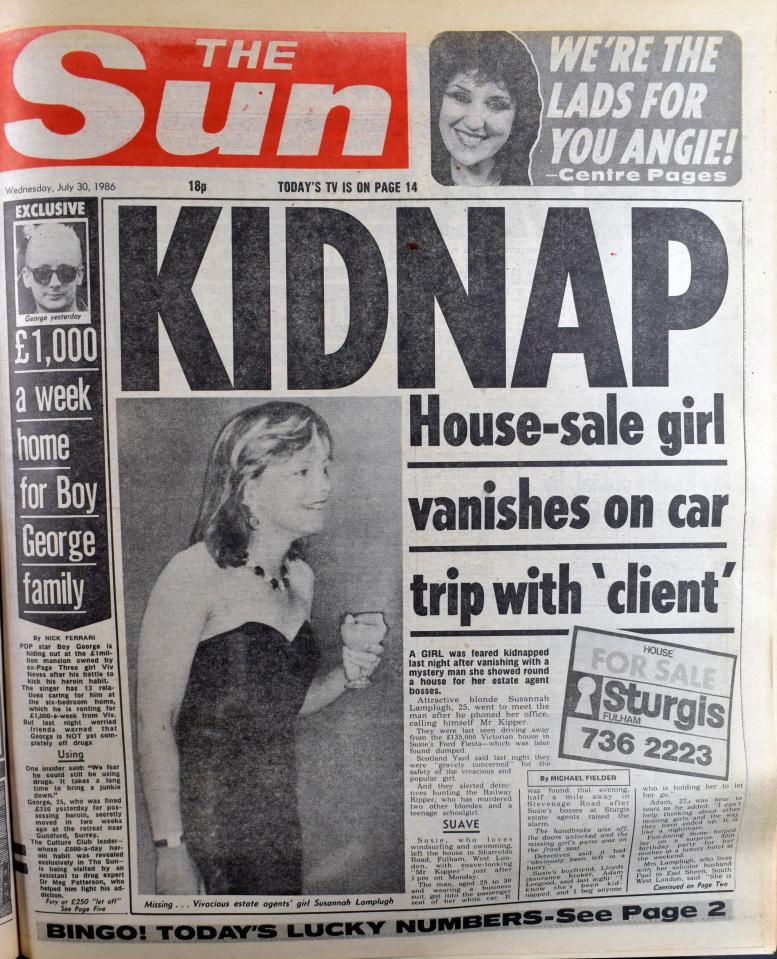  Suzy was declared dead but it remains one of Britain’s most infamous unsolved murders