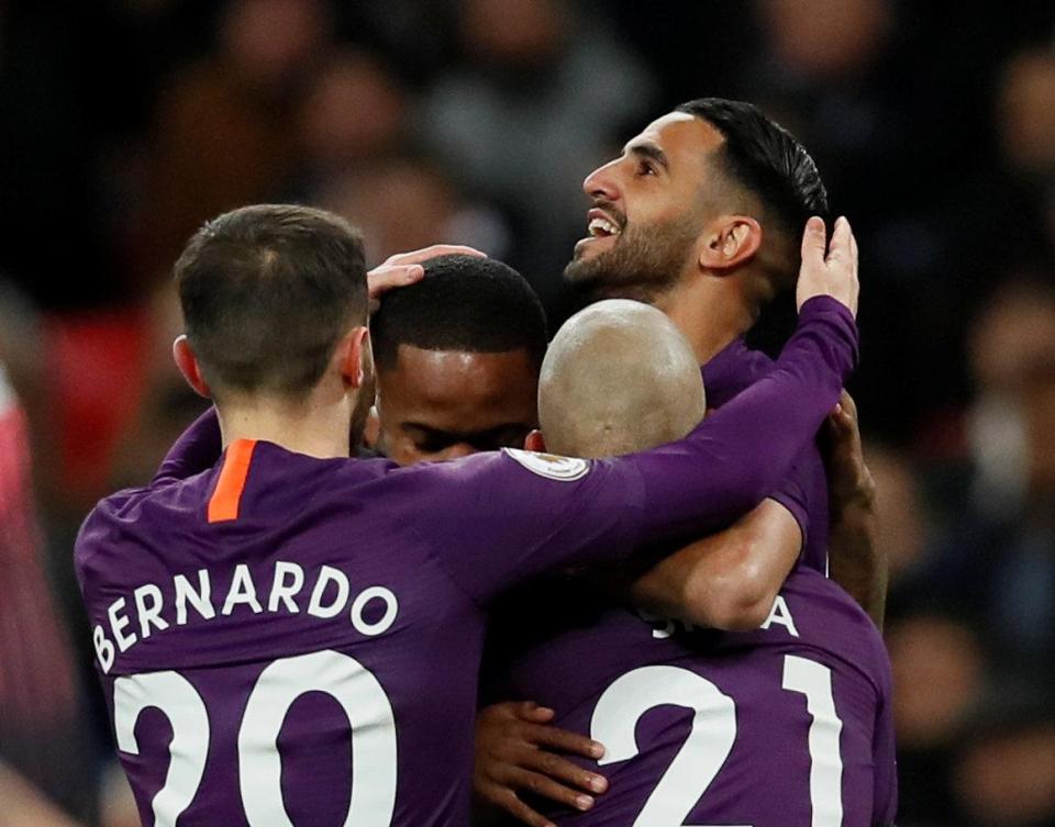  Manchester City moved back to the top of the Premier League with a 1-0 win over Tottenham