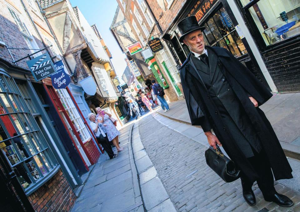  Spooky characters haunting the historic Shambles in York city centre