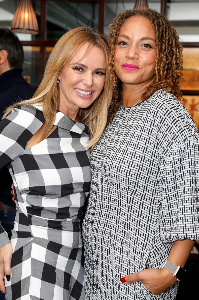  Cutting It stars Amanda Holden and Angela Griffin reunited in London on Tuesday