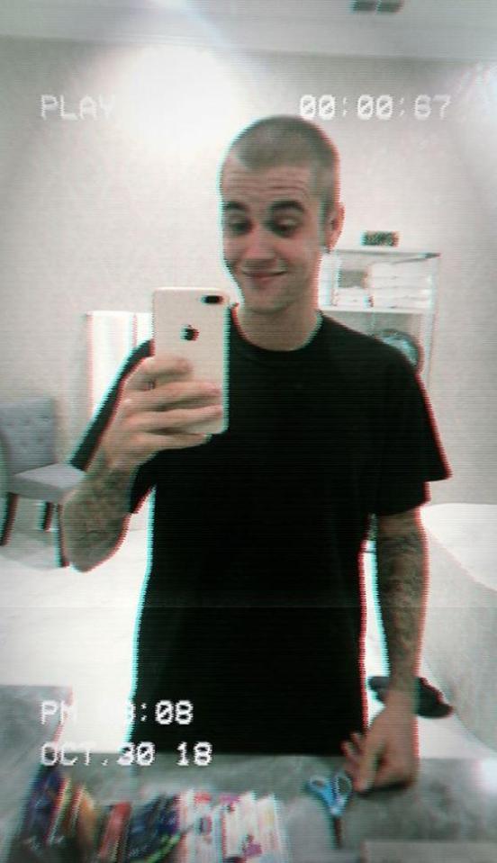  Justin Bieber revealed his new haircut in an Instastory