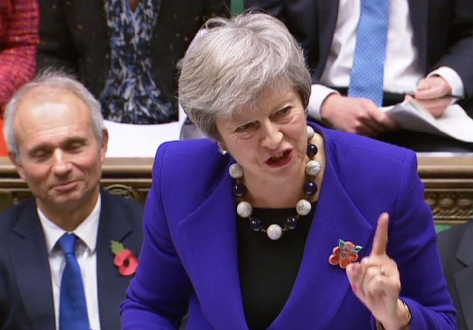  Theresa May blasted Labour's position on the Budget