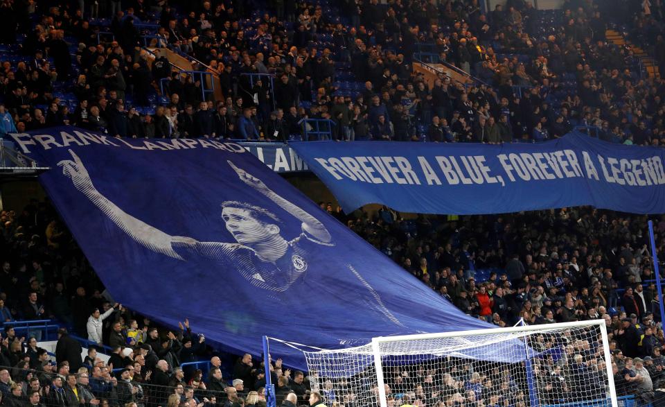  Chelsea fans had welcomed their hero Lampard back to Stamford Bridge before kick-off