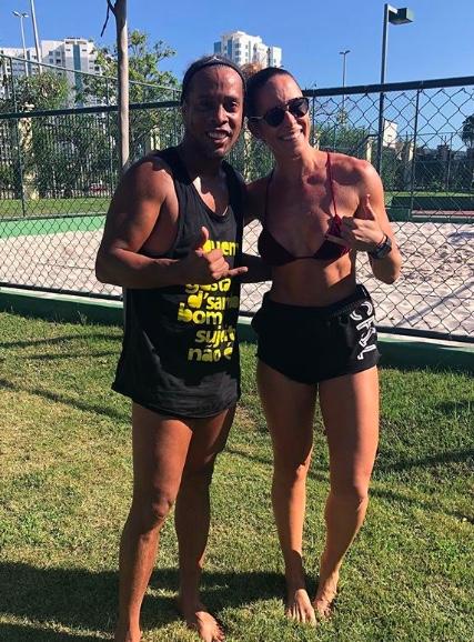  Natalia Guitler learned about Teqball after playing it at Ronaldinho's house