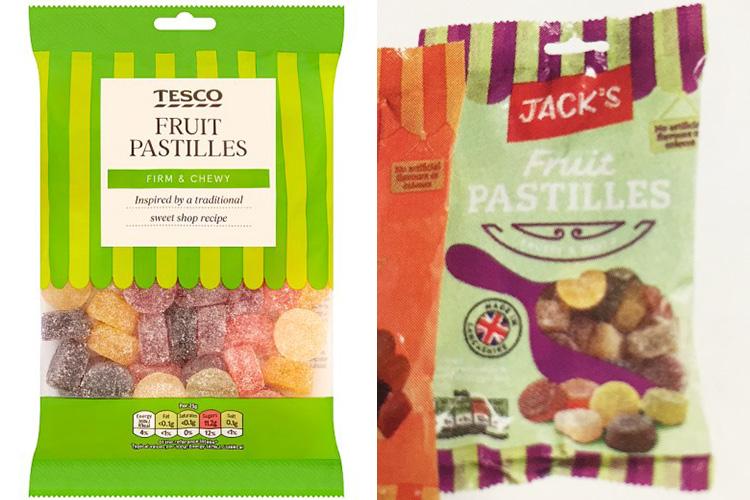  Tesco's fruit pastilles weren't as chewy as Jack's