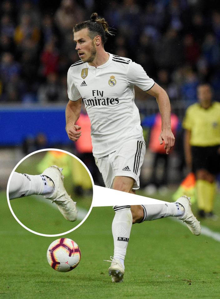  Despite being sponsored by adidas, Gareth Bale continues to wear TruSox