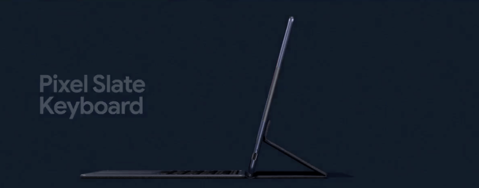  There's a special folio keyboard available for the Pixel Slate tablet