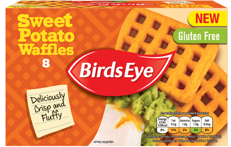  Birds Eye launches vegan-friendly, gluten-free sweet potato waffles for just £2.50