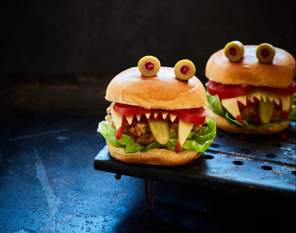  It's not the bogeyman, it's the burger, man - and don't worry cos it's a veggie