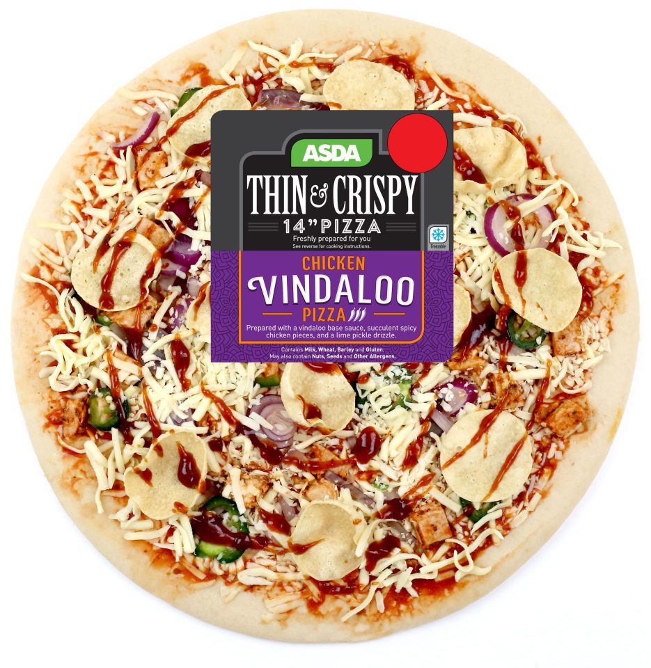  Asda is selling a Vindaloo Pizza for National Curry Week