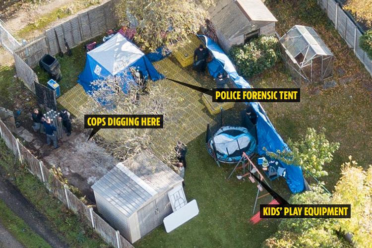 Cops searching for the body of Suzy Lamplugh have begun digging up the garden of the prime suspect’s mum