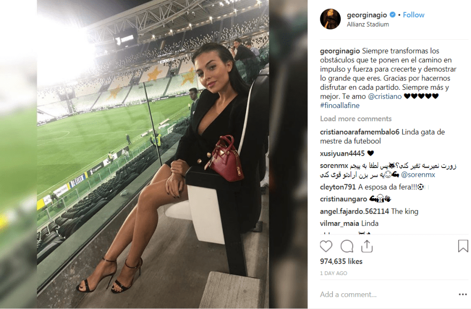  Georgina Rodriguez's offers support to boyfriend Cristiano Ronaldo on Instagram amid rape allegations