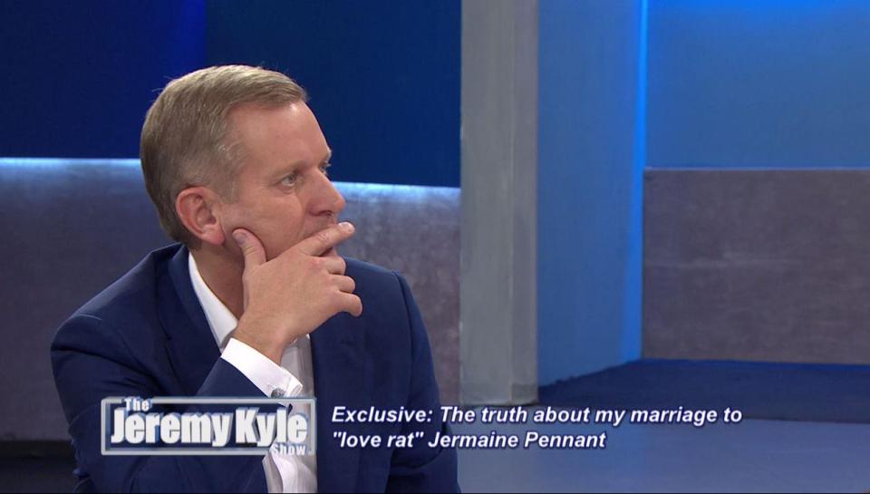  Host Jeremy Kyle looked horrified by the revelation