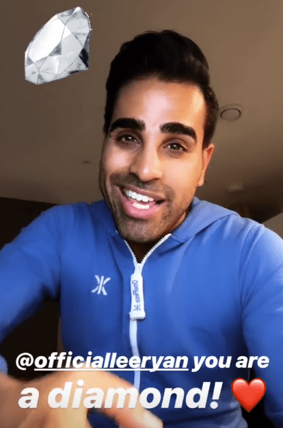  Dr Ranj then branded the singer a 'diamond' on his own Instagram page