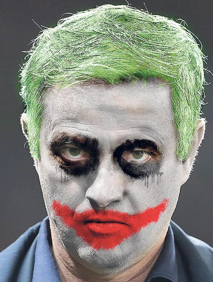  The world is smouldering around Jose Mourinho, just like Batman's nemesis The Joker