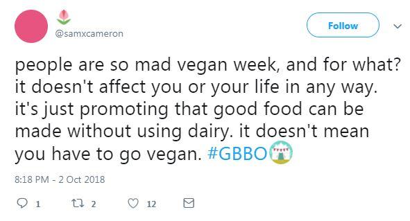  Others hit out at the people being negative about vegan week