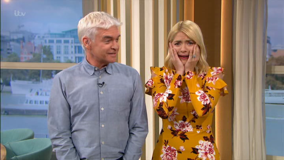  Holly Willoughby couldn't stop her Australian twang coming out - much to co-host Phillip Schofield's amusement