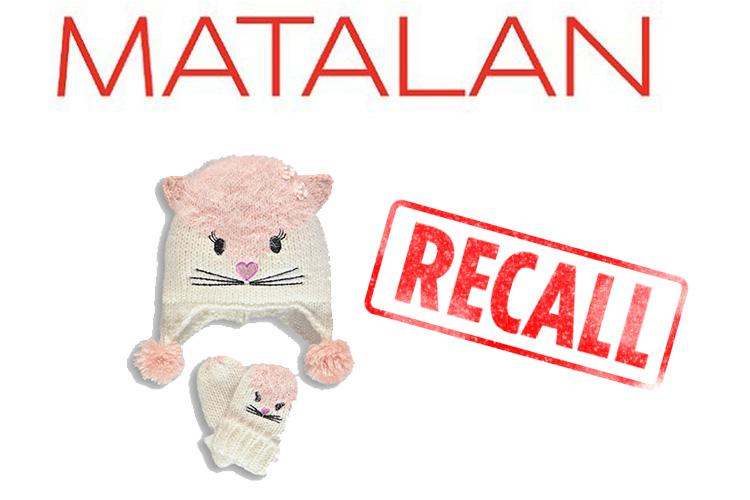  Matalan has recalled its Mouse Trapper hat and mittens set as it poses a choking hazard for children