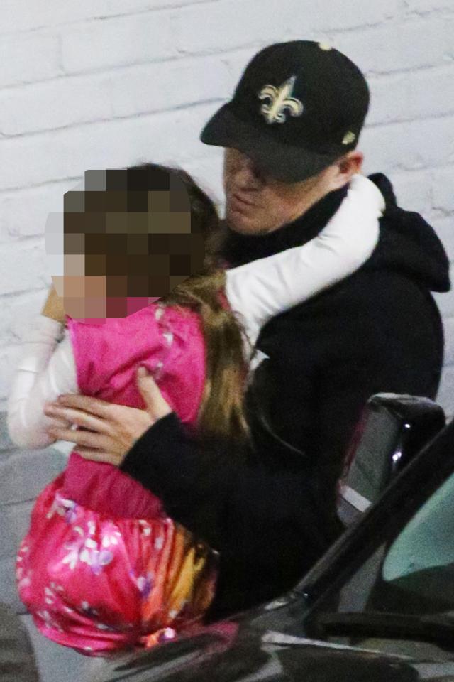  Channing carried his daughter, Everly, into the venue