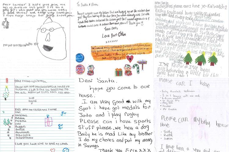  Santa's already started to receive letters from children across the UK