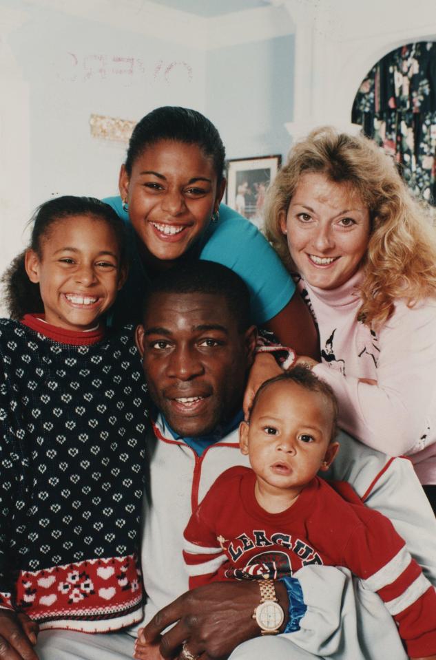  Bruno pictured with his two daughters, son Franklin and ex-wife Laura back in 1996