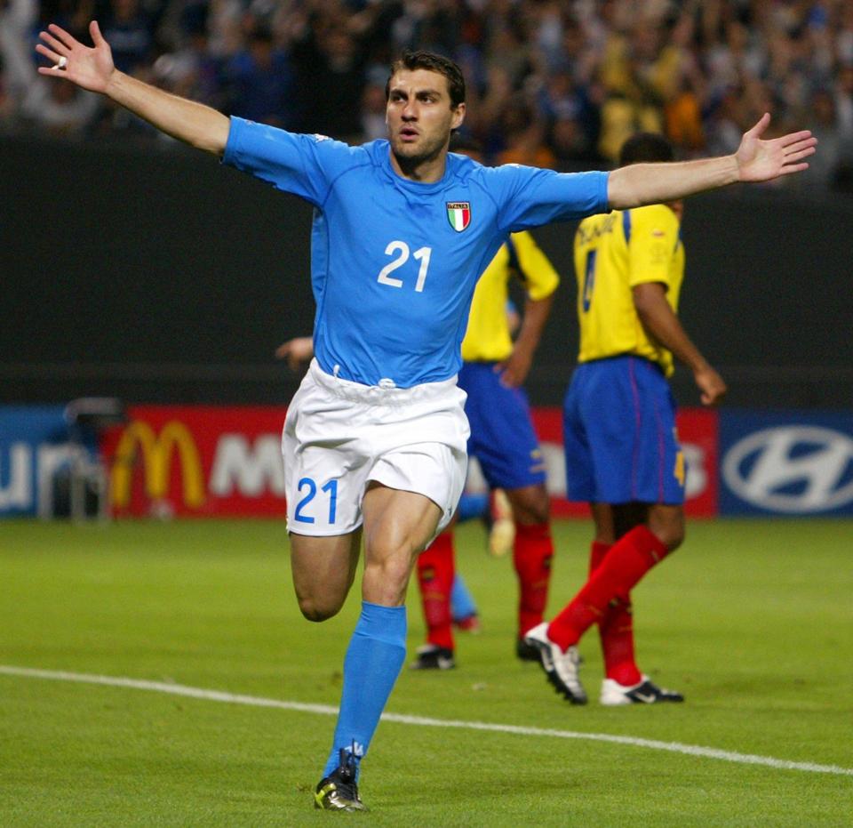  But it was in the blue jersey of the Azzuri Vieri felt he enjoyed his greatest moments in the game