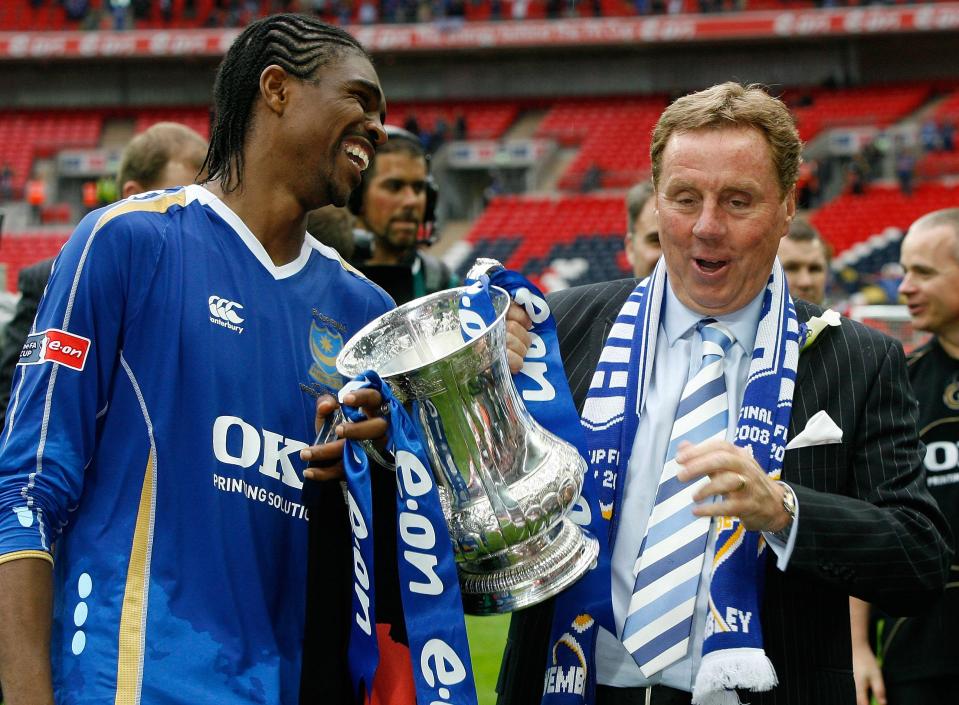  Redknapp, right, says a trip to the safari was of no interest to his African players at the time like Kanu, left