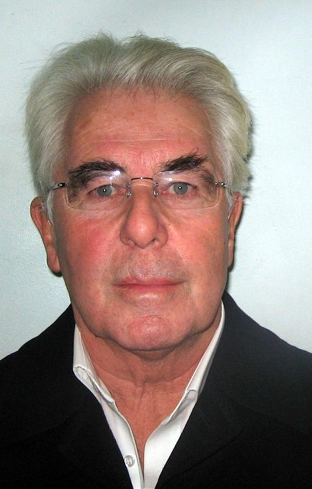  Max Clifford died aged 74 while serving an eight-year sentence for historic sex offences