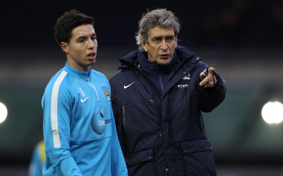  Manuel Pellegrini is hopeful of linking up with Samir Nasri once more