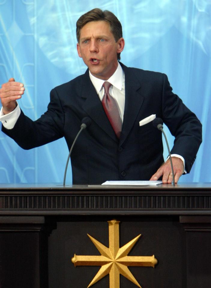  Cruise is said to be second only to Church leader David Miscavige, pictured, inside the organisation