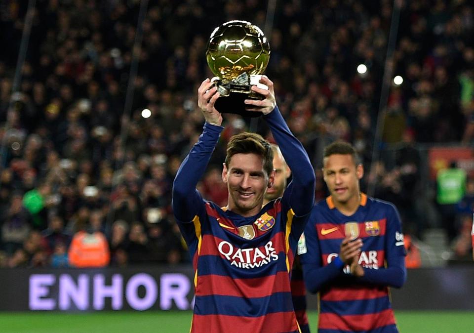  Lionel Messi has monopolised the Ballon d'Or with Cristiano Ronaldo but is apparently out of the running this year