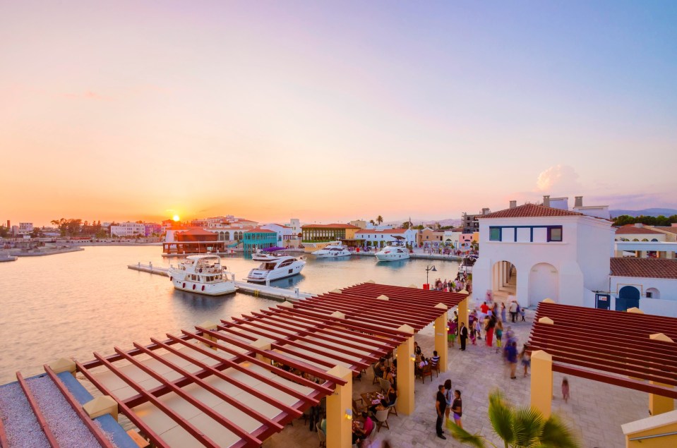 Explore restaurants and shops in the pretty Limassol marina 