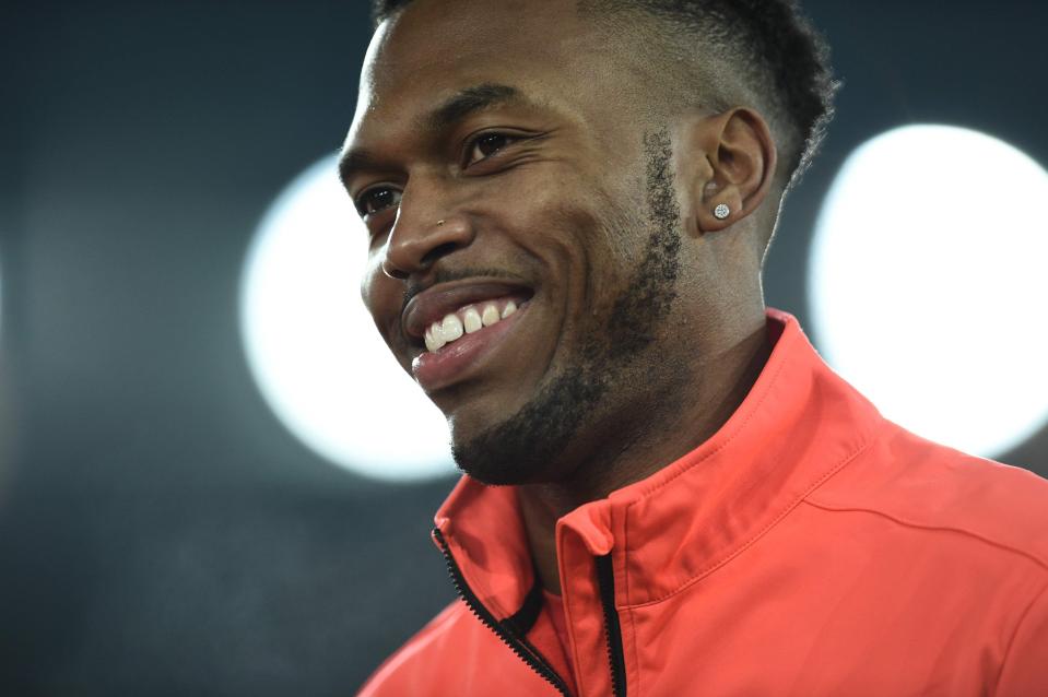  Daniel Sturridge wears 18ct white gold plated diamond crystal studs