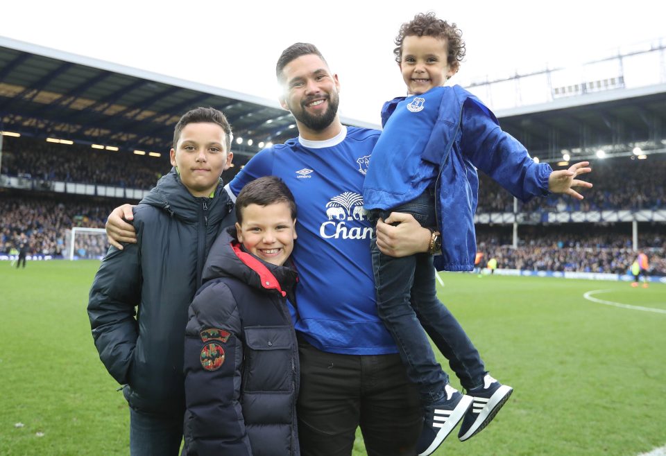  Everton-mad Tony has three kids, and our source says he loves goofing around with then